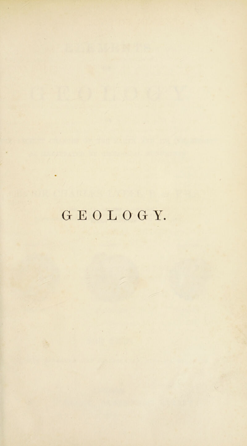 GEOLOGY.