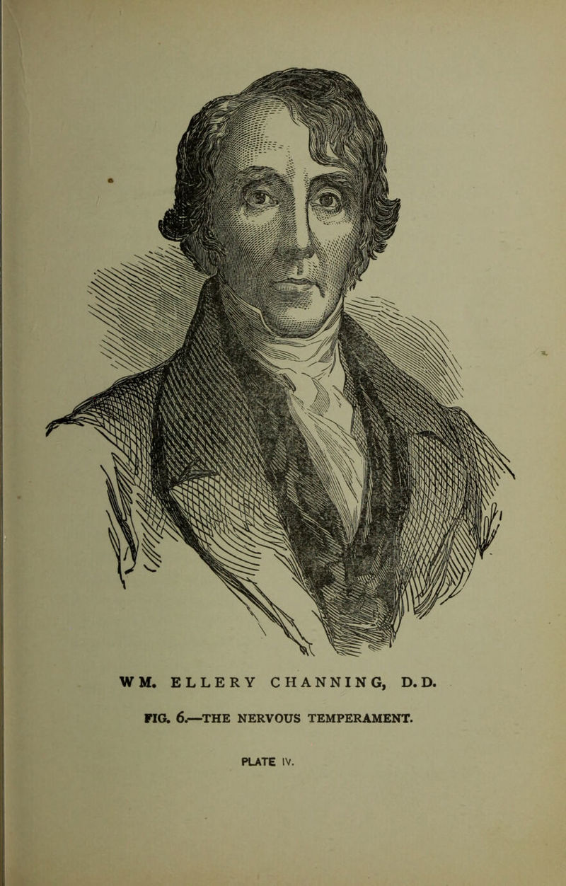 WM. ELLERY CHANNING, D.D. riG. 6.—THE NERVOUS TEMPERAMENT. PLATE IV.