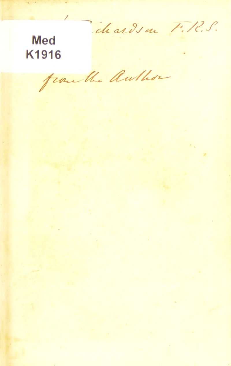 / Med K1916 C'/<- <2st yr/ey. <^L„^