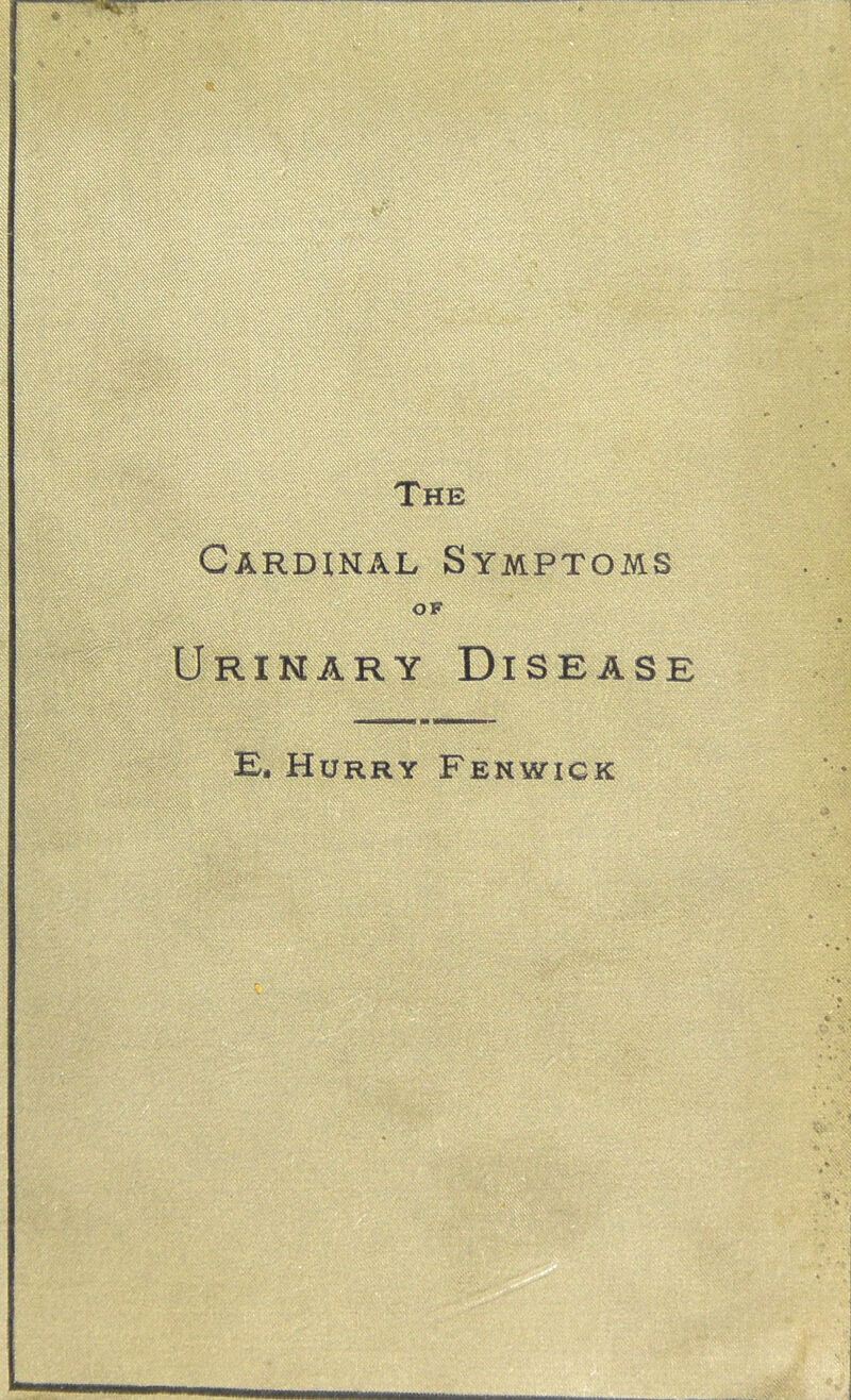 sArdinai, Symptoms #RlNiiRY Disease E. Hurry Fenwigk 1