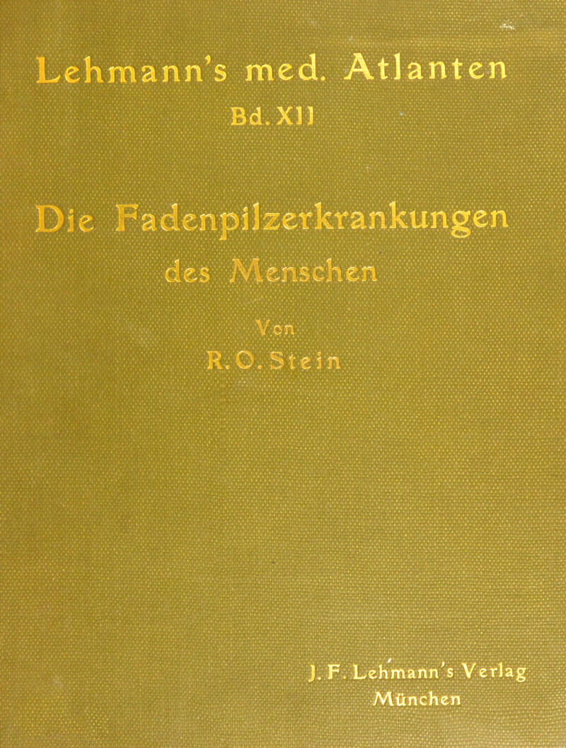 J. F. Lehmann’s Verlag ; .,--jVlünGhen;;: