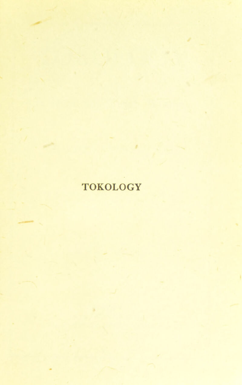 TOKOLOGY