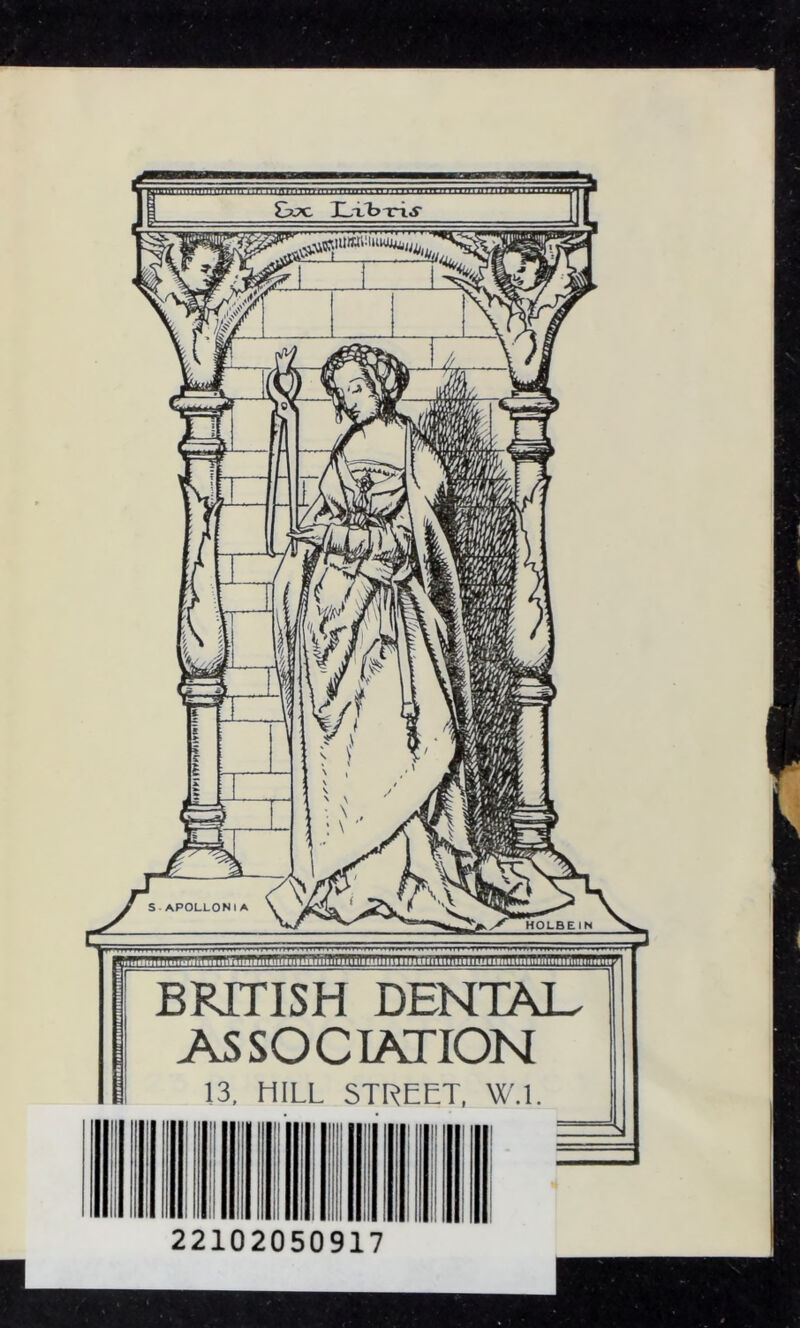 BRITISH DENTXU ASSOCIATION 13, HILL STREET, W.l. 22102050917