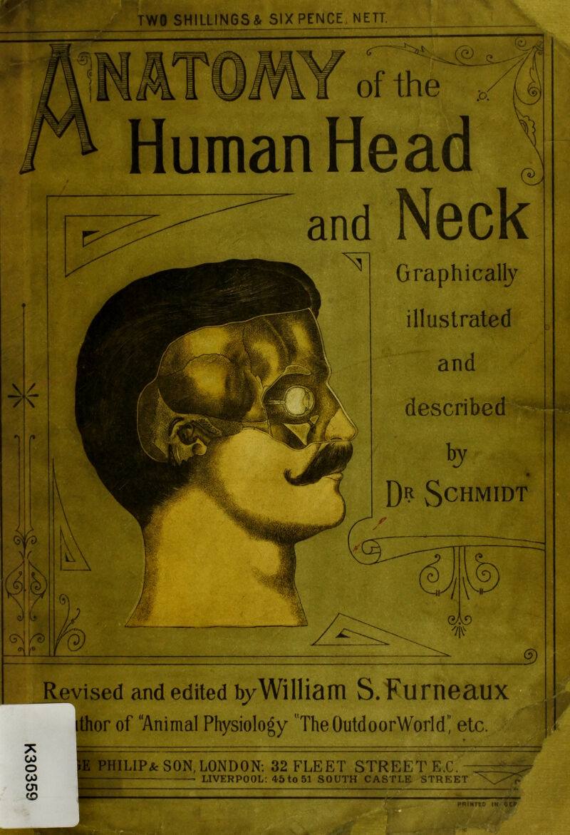 TWI SHILLINGS & SIX PENCE, NETT. and Neck Graphically illustrated described Revised and edited by William S.Kumeau ithor of “Animal Physiology TheOutdoorWorld” etc. X 00 0 00 01 PHILIP^ SON, LONDON: 32 FLEET STREETE.C. LIVERPOOL: 45to 51 SOUTH CASTLE STREET PRIMTtD IN OEP D ^