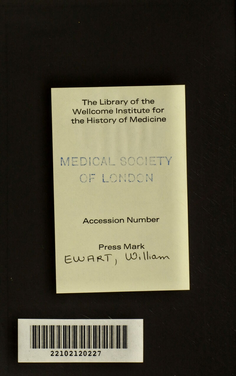 The Library of the Wellcome Institute for the History of Medicine