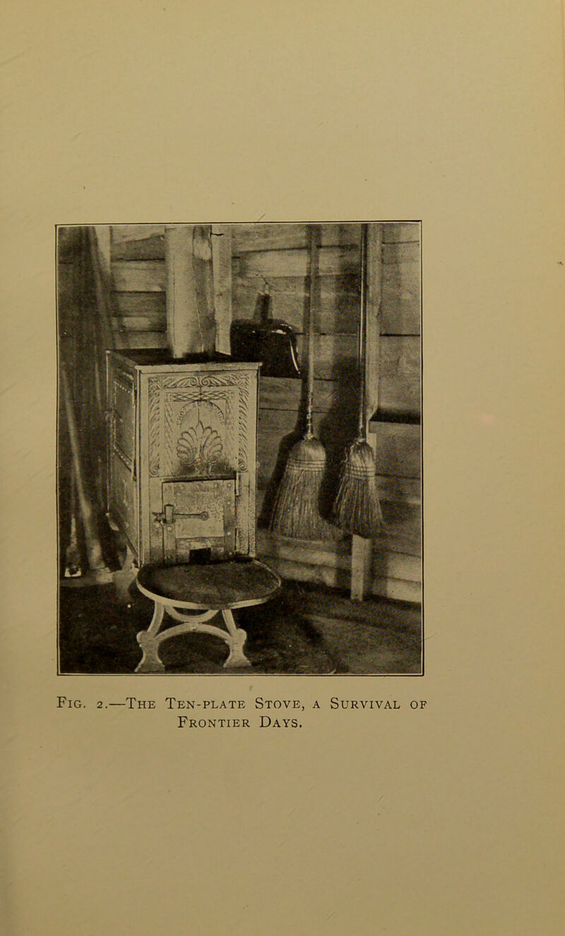 Fig. 2.—The Ten-plate Stove, a Survival of Frontier Days.