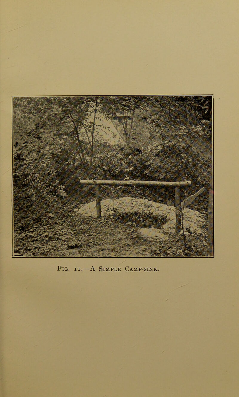 Fig, II.—A Simple Camp-sink