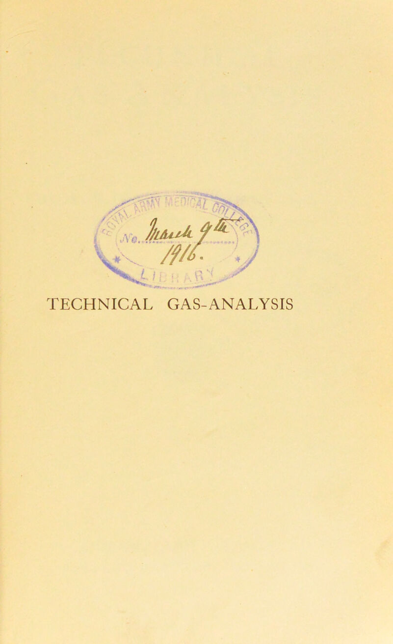 TECHNICAL GAS-ANALYSIS