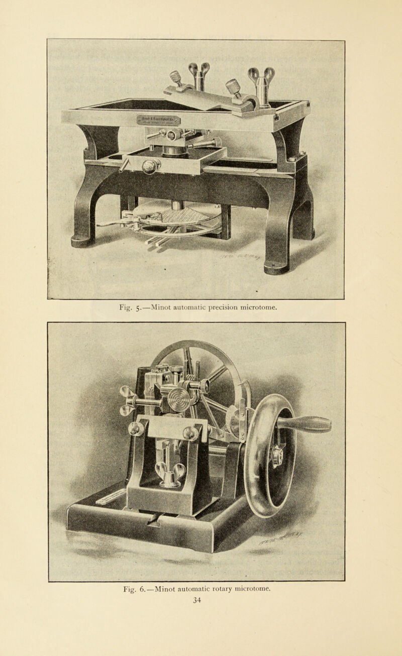 Fig. 6. — Minot automatic rotary microtome.