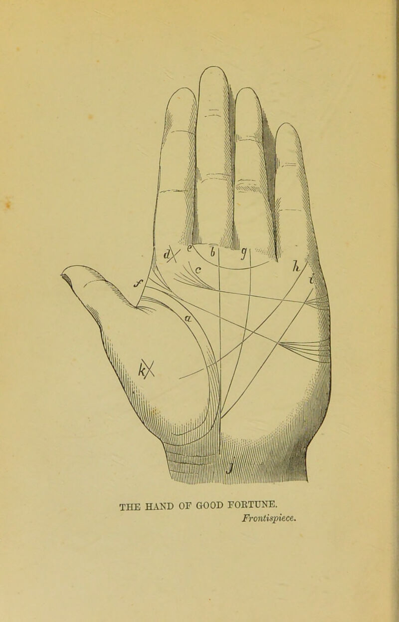 < THE HAND OF GOOD FORTUNE. Frontispiece.