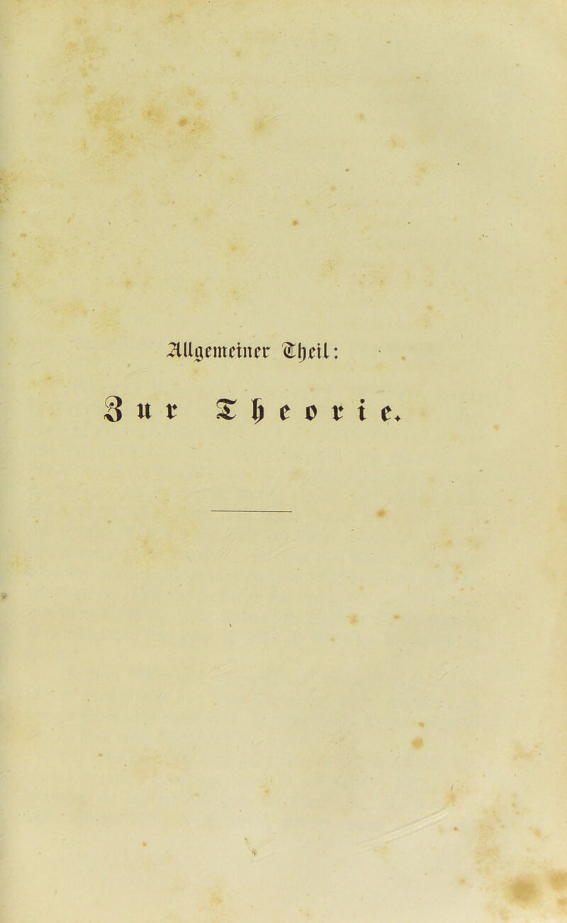 Mgemeiner ftljetl: X \) c o t* t e.