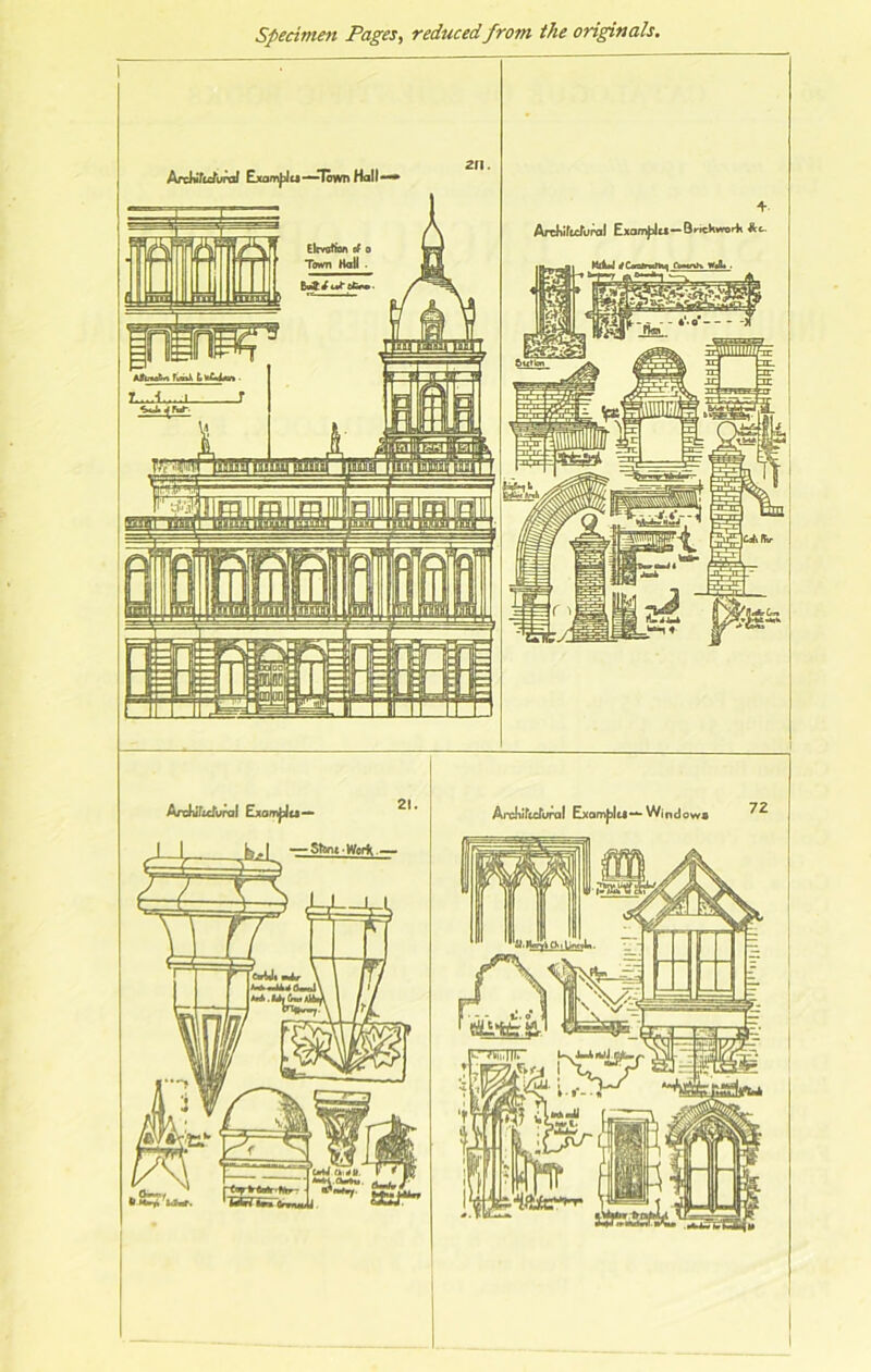 Specimen Pages, reduced from the originals.