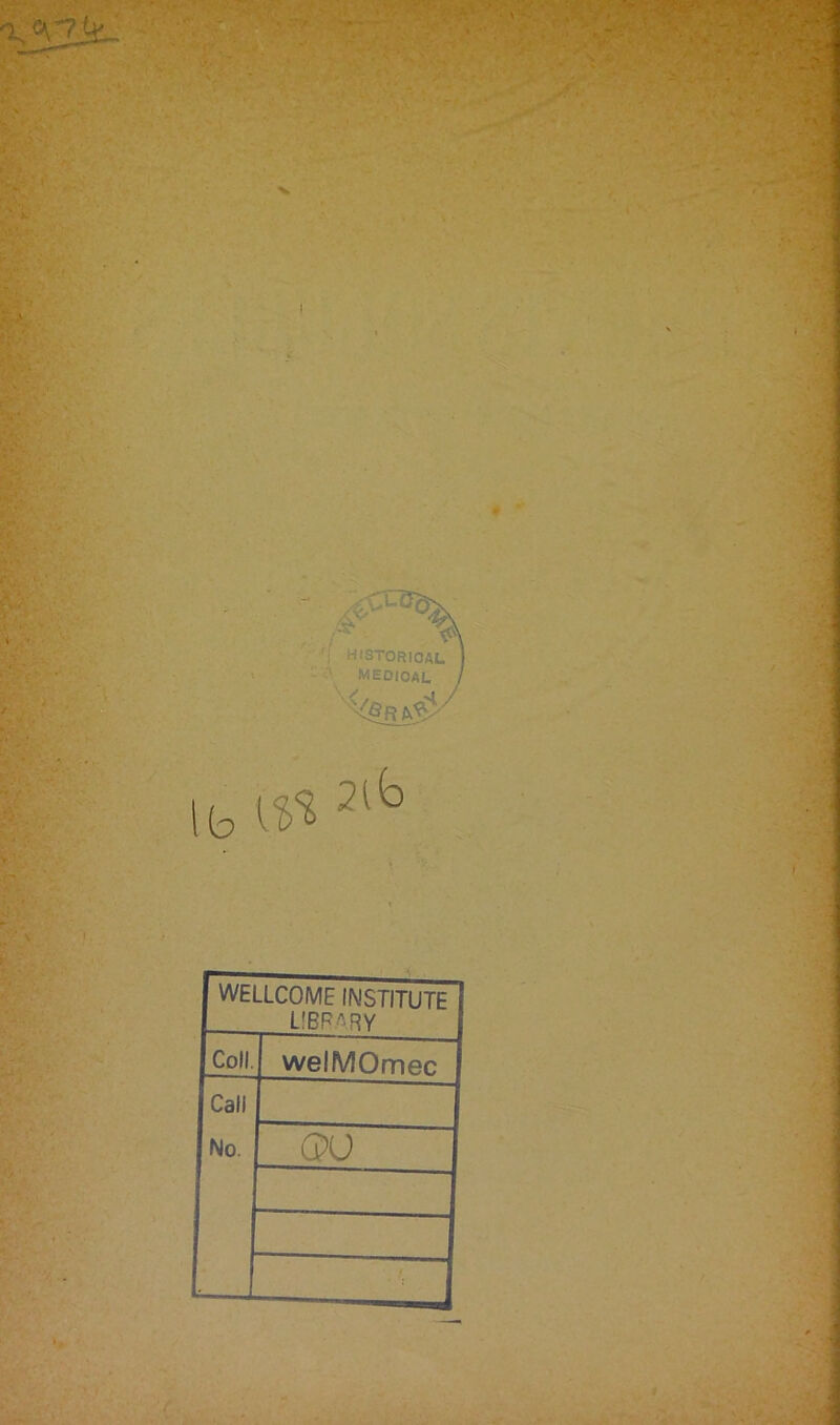 I lbiîî2,b WELLCOME INSTITUTE LIBRARY Coll. welMOmec Call No. GPU • 1