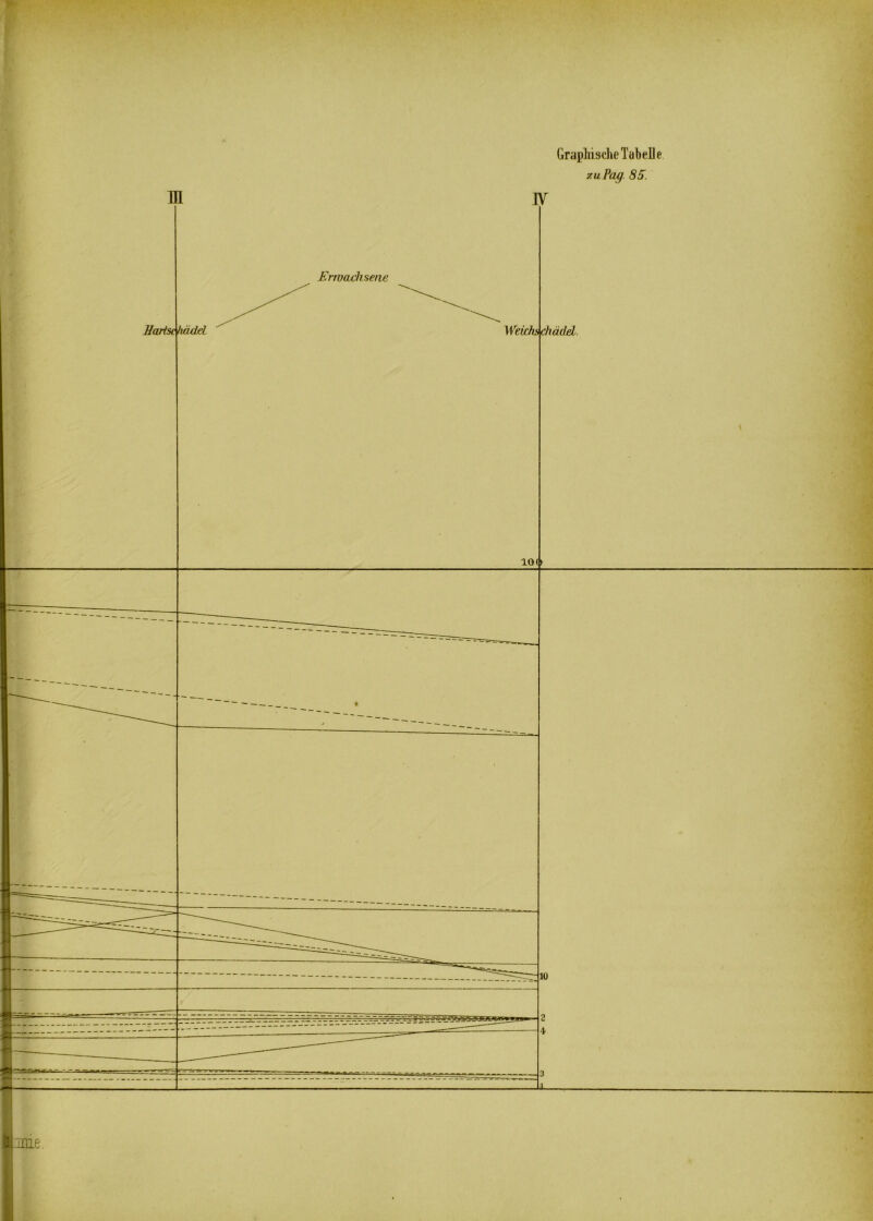 Graphische Tabelle xu Pag 85. W Weichs chädeL. 100 3 i