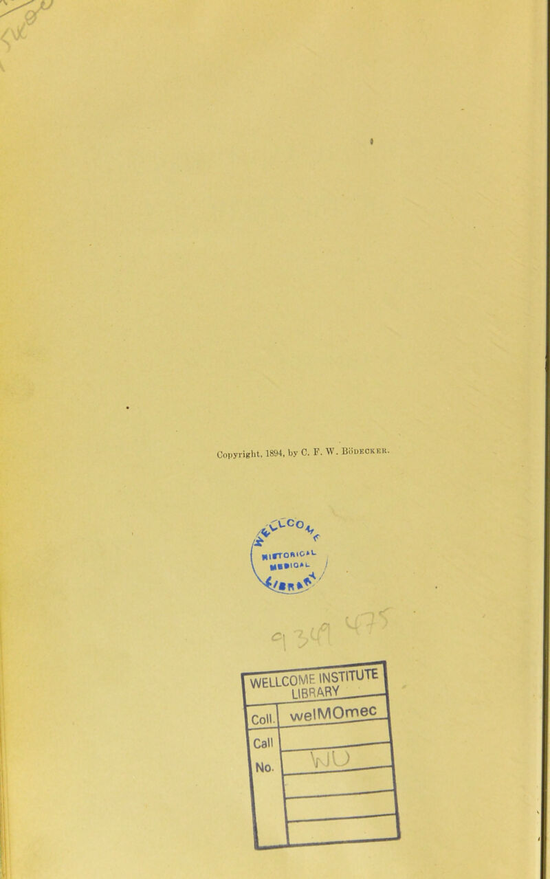 » Copyright, 1894, by C. P. W. Bodecker.