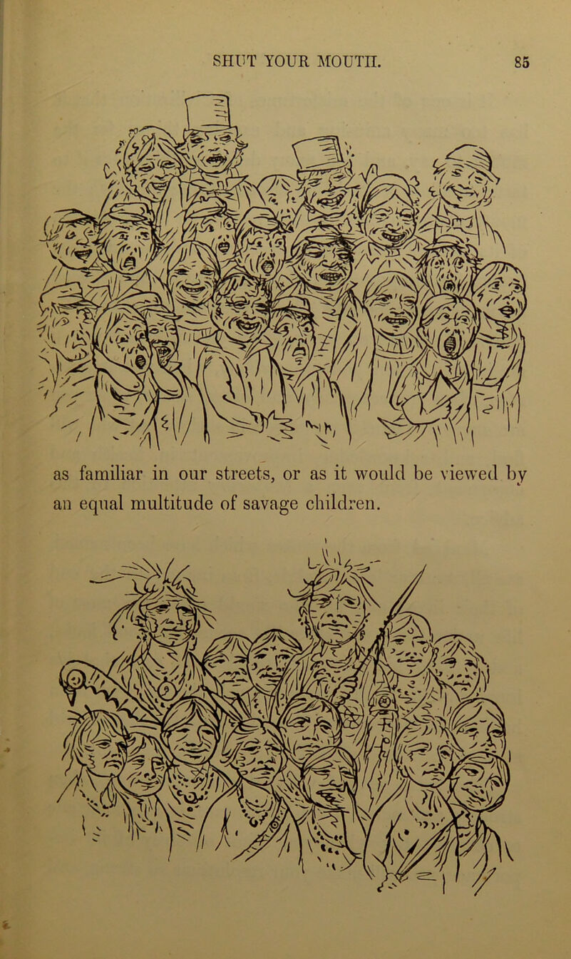 as familiar in our streets, or as it would be viewed by an equal multitude of savage children. v