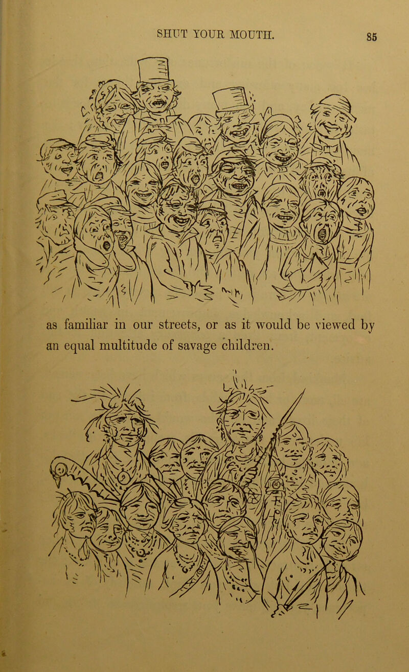 as familiar in our streets, or as it would be viewed by an equal multitude of savage children. *