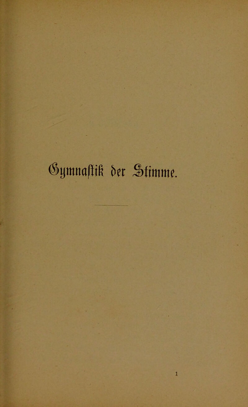 (Sptmflifi bet Stimme.