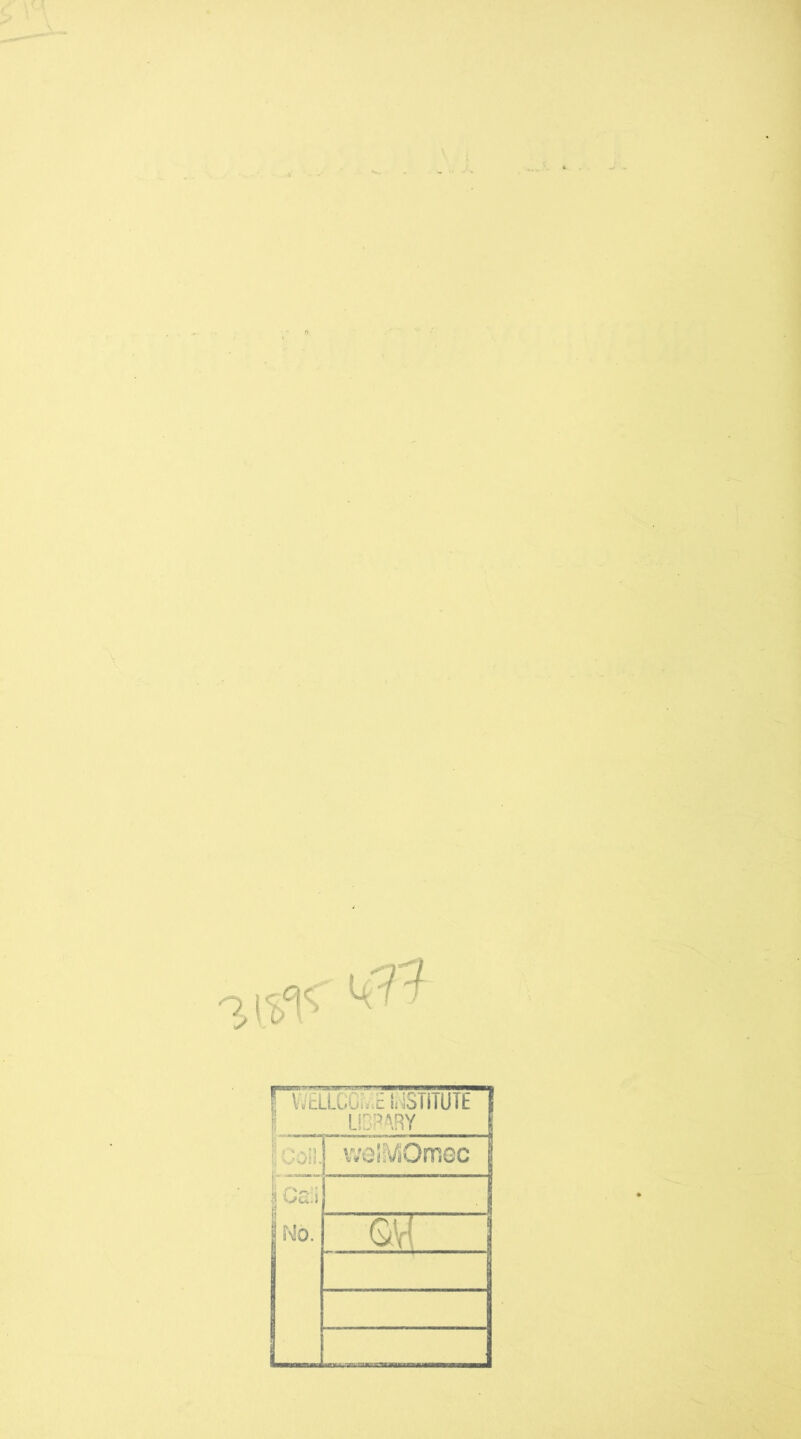 31^ ^ ! VJcLLCC . i i( iSTiTUTE L!D:w.RY } Colli vveiMOrr.ee CS'.i m. GV(