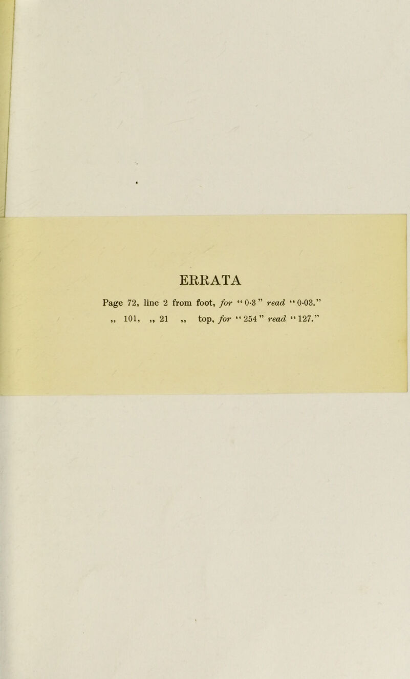 ERRATA Page 72, line 2 from foot, for “0*3” read “0-03.” ,, 101, ,, 21 ,, top,/or “254” read “127.”