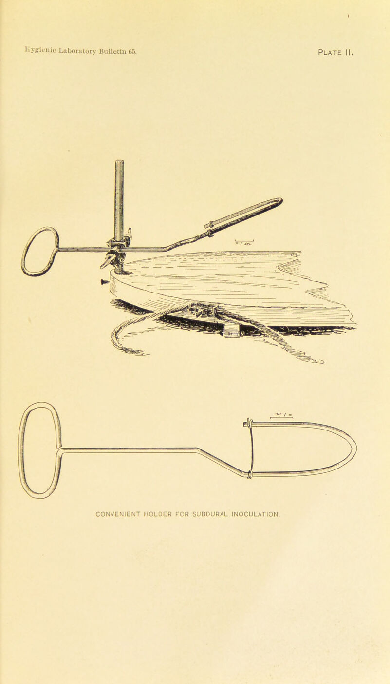 CONVENIENT HOLDER FOR SUBDURAL INOCULATION.