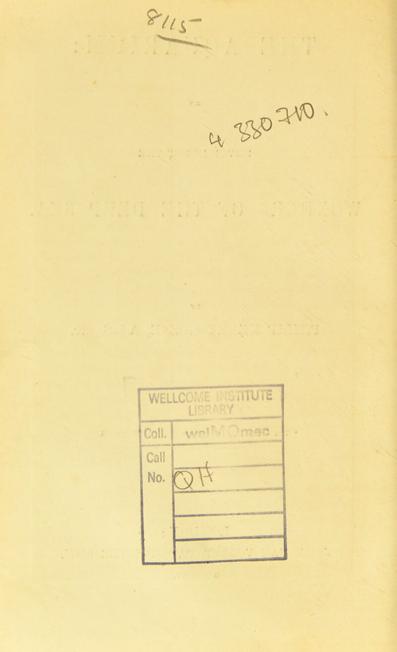 rWELLCO:.:E m'ITUTS Lir-'EV Call No. / r3 •