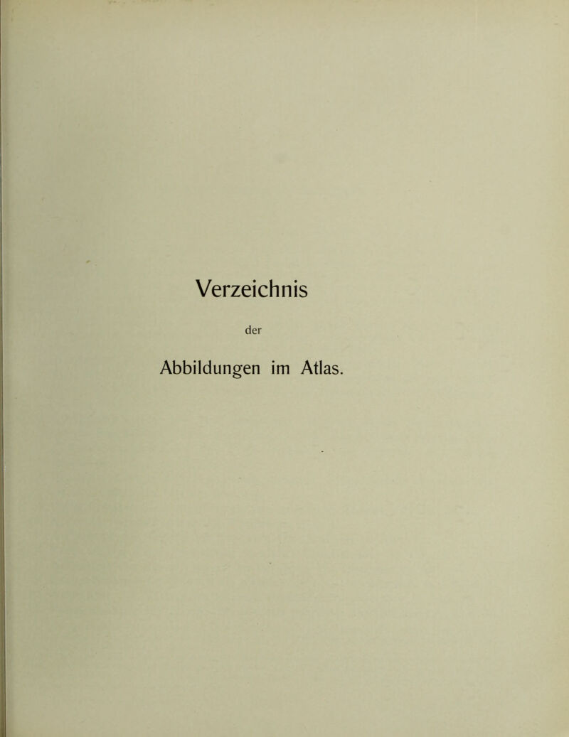 Verzeichnis der Abbildungen im Atlas.