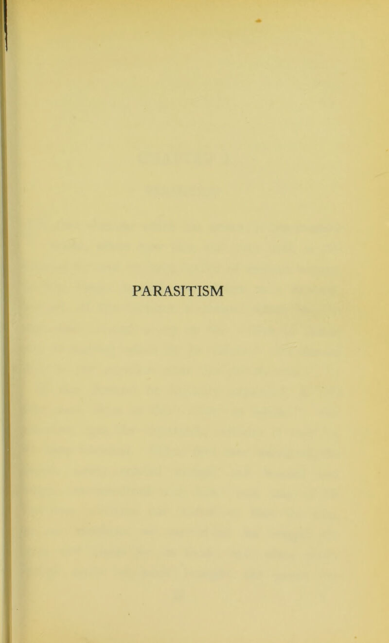 PARASITISM