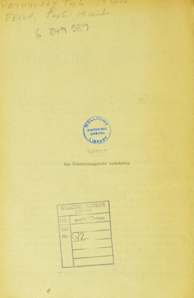 Vt-/^^• ' '■■'■' ’‘ ''' (, jm-\'5B1, i « 1 i.oTn7 Das Uebersetzungsrecht Vorbehalten. $