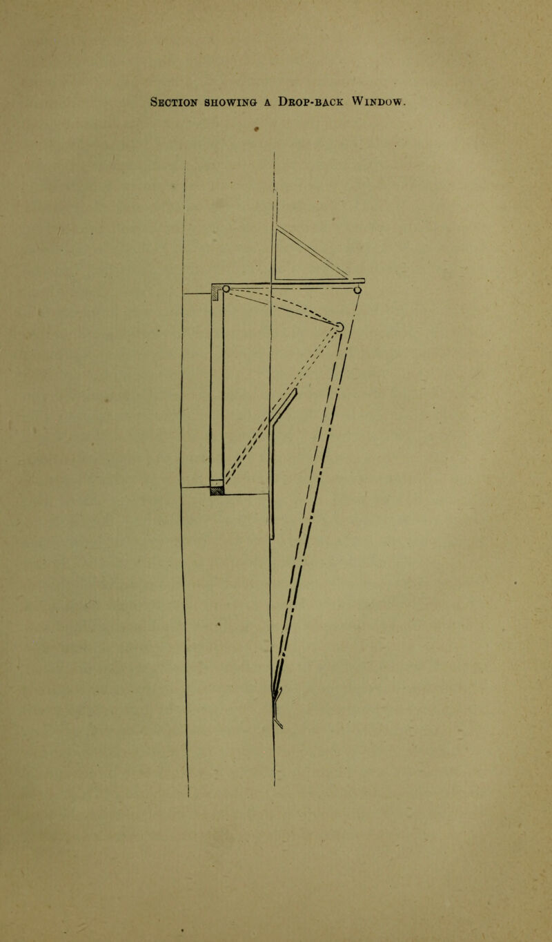 Section showing a Deop-back Window.