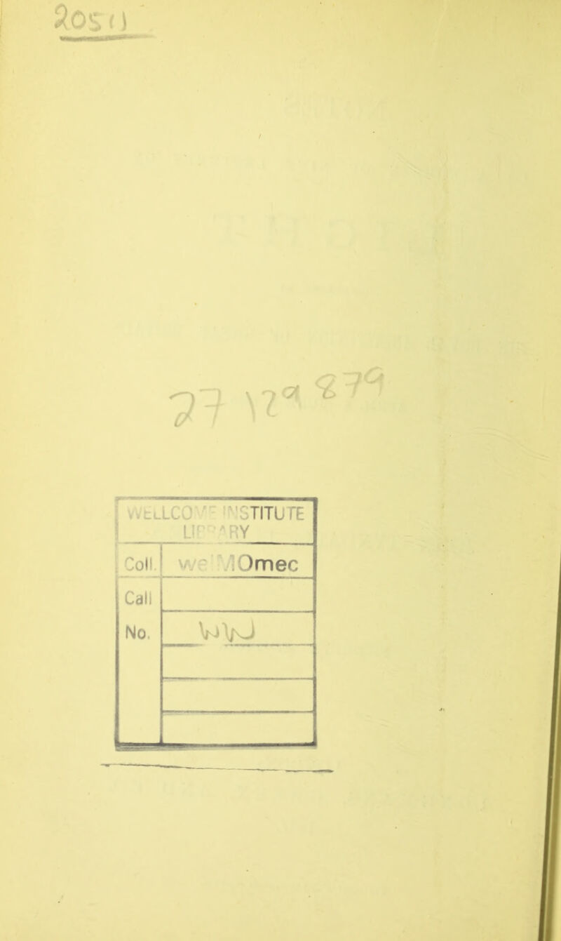 71 \^ <27<t TITUTE LIE ARY Coll. Omec Call No.