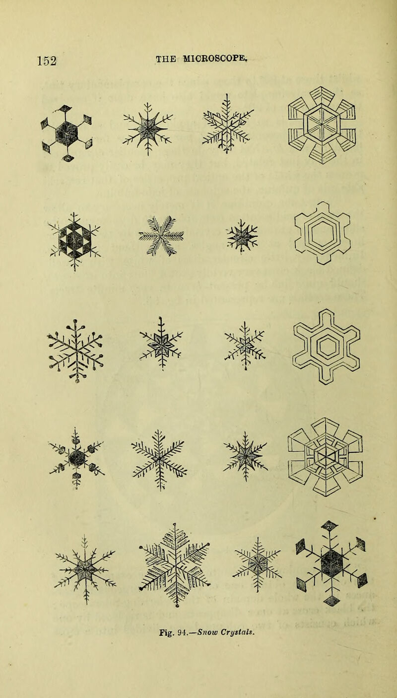 Fig. 94.—Snow Crystals.