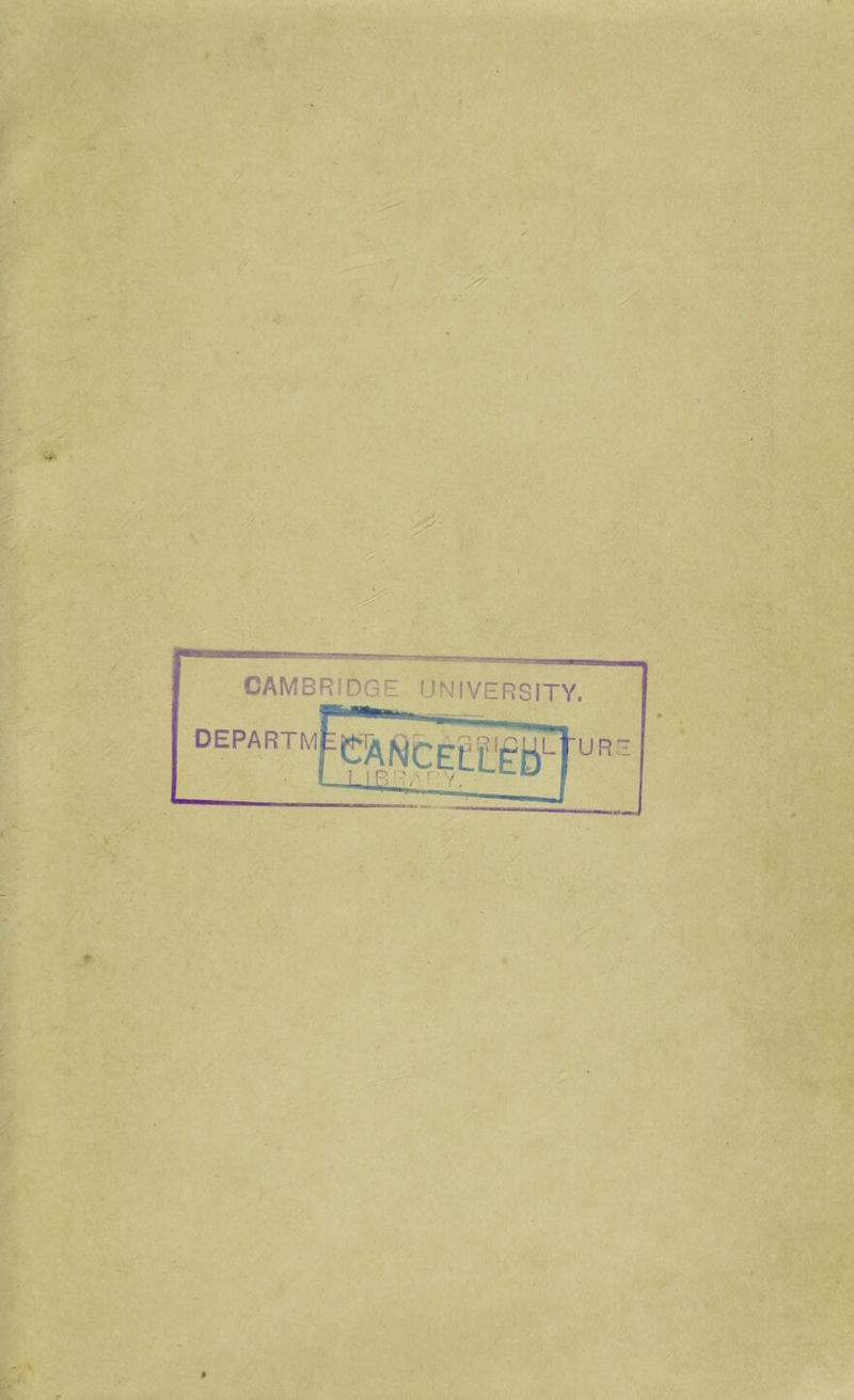 CAMBRIDGE UNIVERSITY.