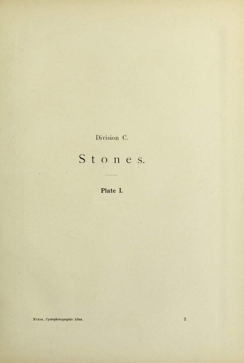 Stones. Plate I. Nitze, Cystophotographic Atlas. 2