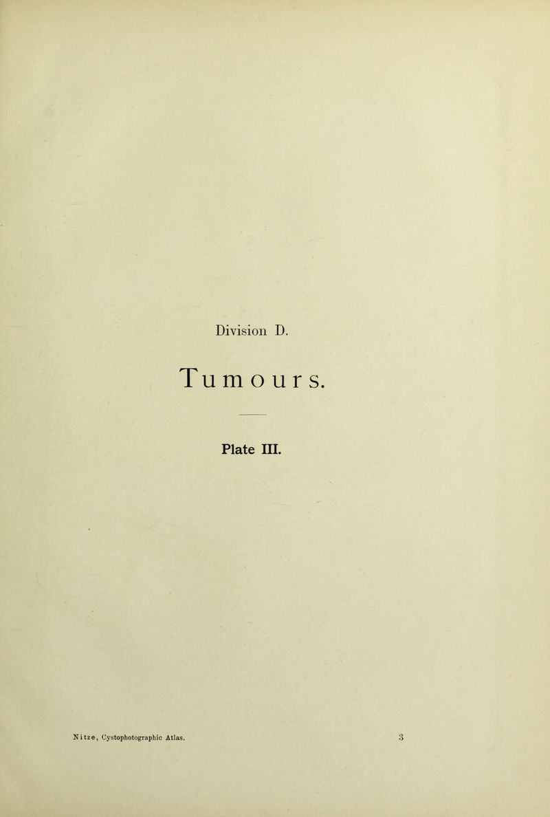 Tumours. Plate III. Nitze, Cystophotographic Atlas. s