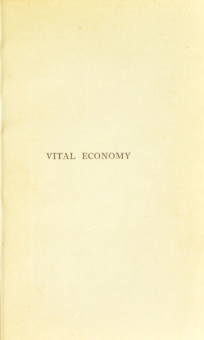 VITAL ECONOMY