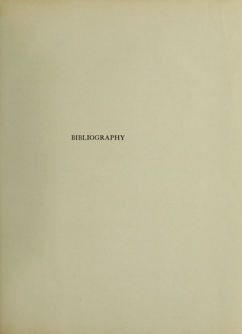 BIBLIOGRAPHY