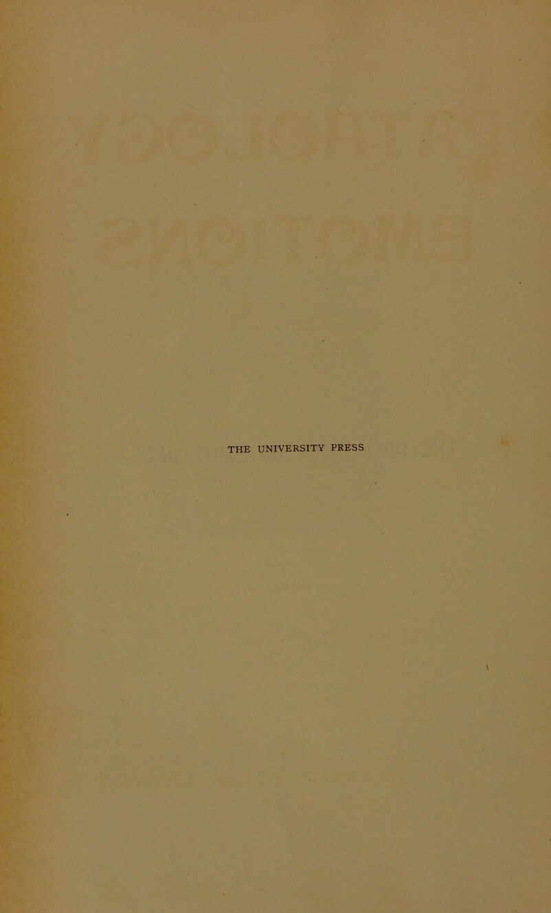 THE UNIVERSITY PRESS