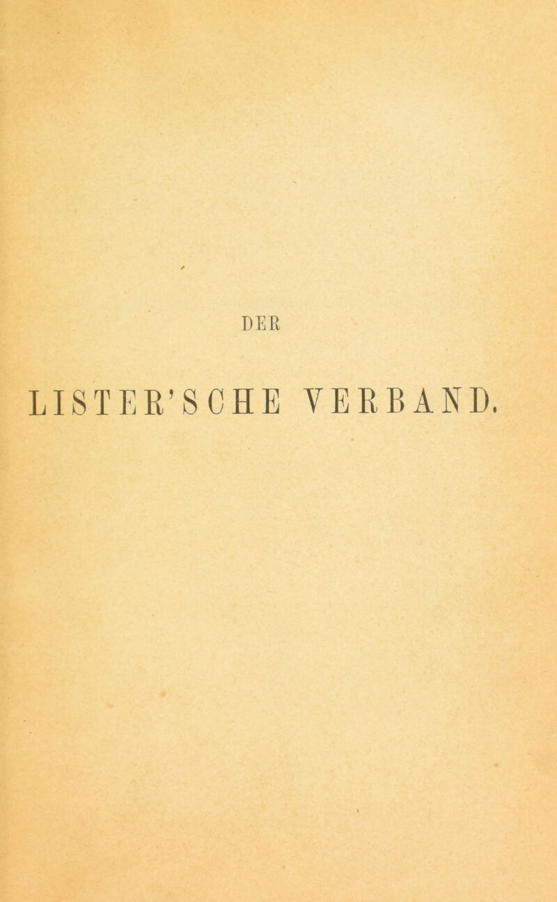 DEK LISTEE’SCHE VERBAND.