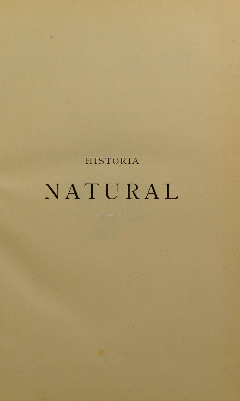 HISTORIA NATURAL