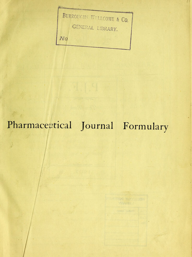 Pharmaceutical Journal Formulary