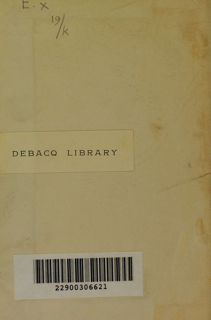 DEBACQ LIBRARY