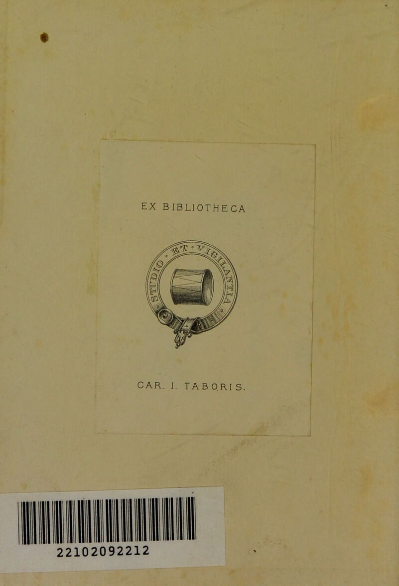 EX BIBLIOTHECA CAR. I. TAB QRI 5.