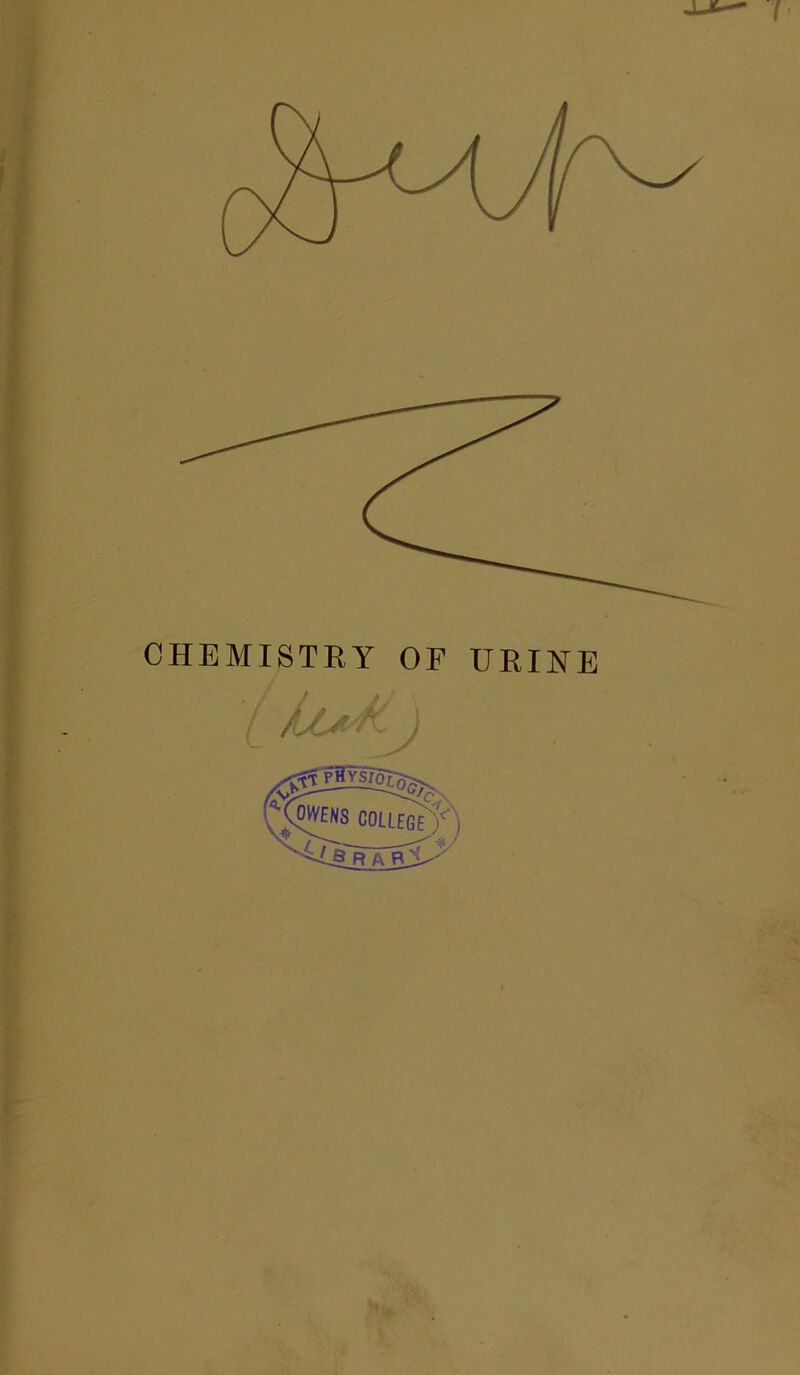 JJ— I CHEMISTRY OF URINE /y:.' ,