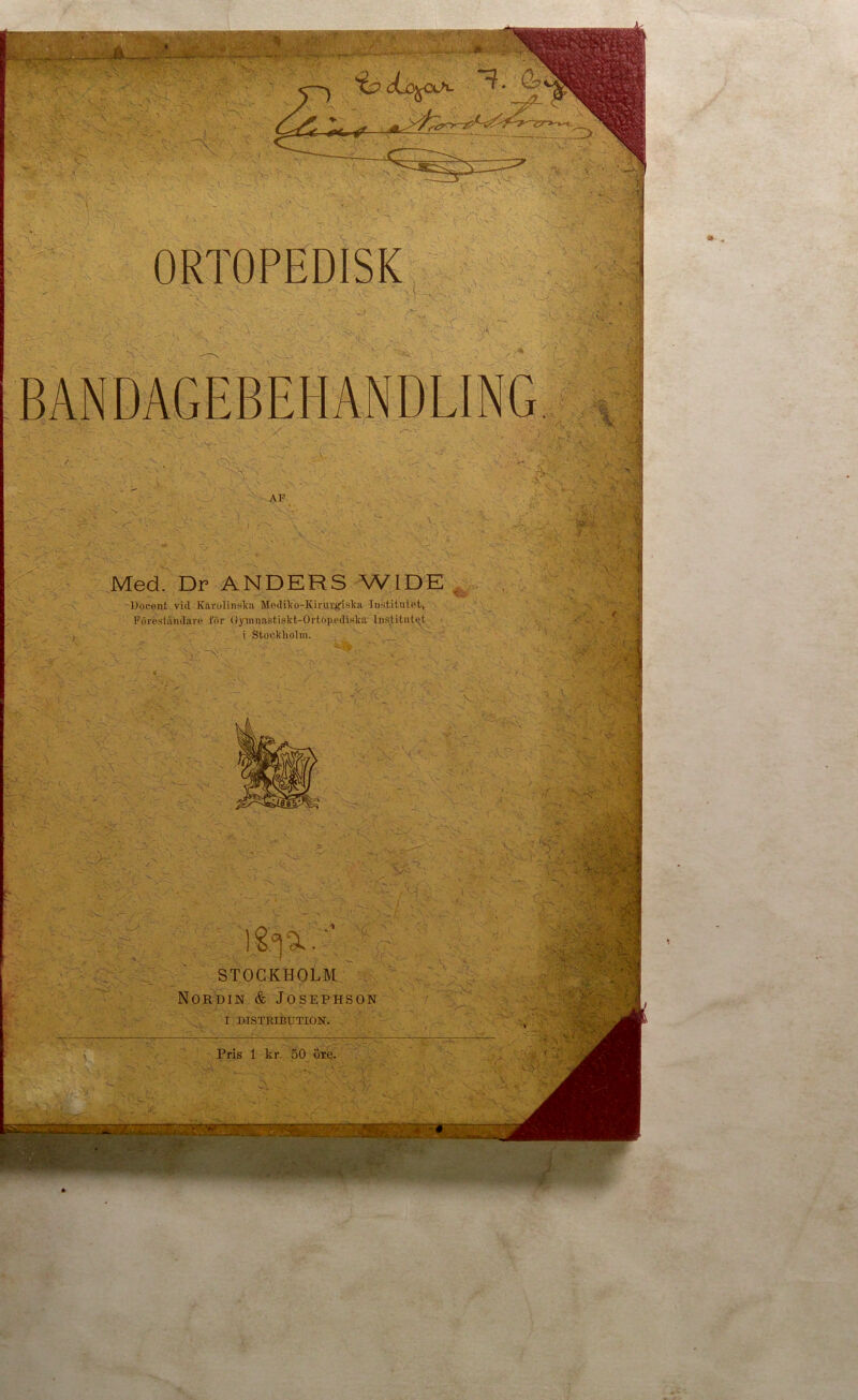 * , 'r r Föreståndare för Gymnastiskt-Ortop.ediska Institutet / * ^ t