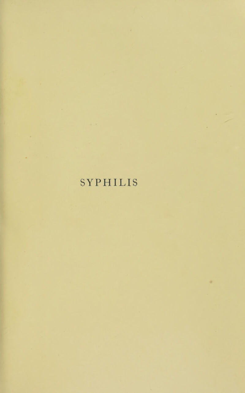 SYPHILIS