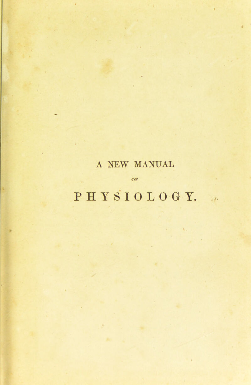 A NEW MANUAL