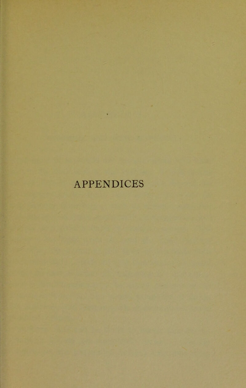 APPENDICES