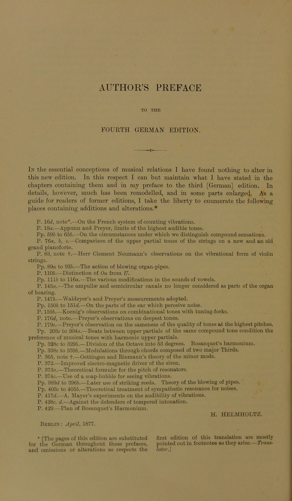 On the sensations of tone as a physiological basis for the
