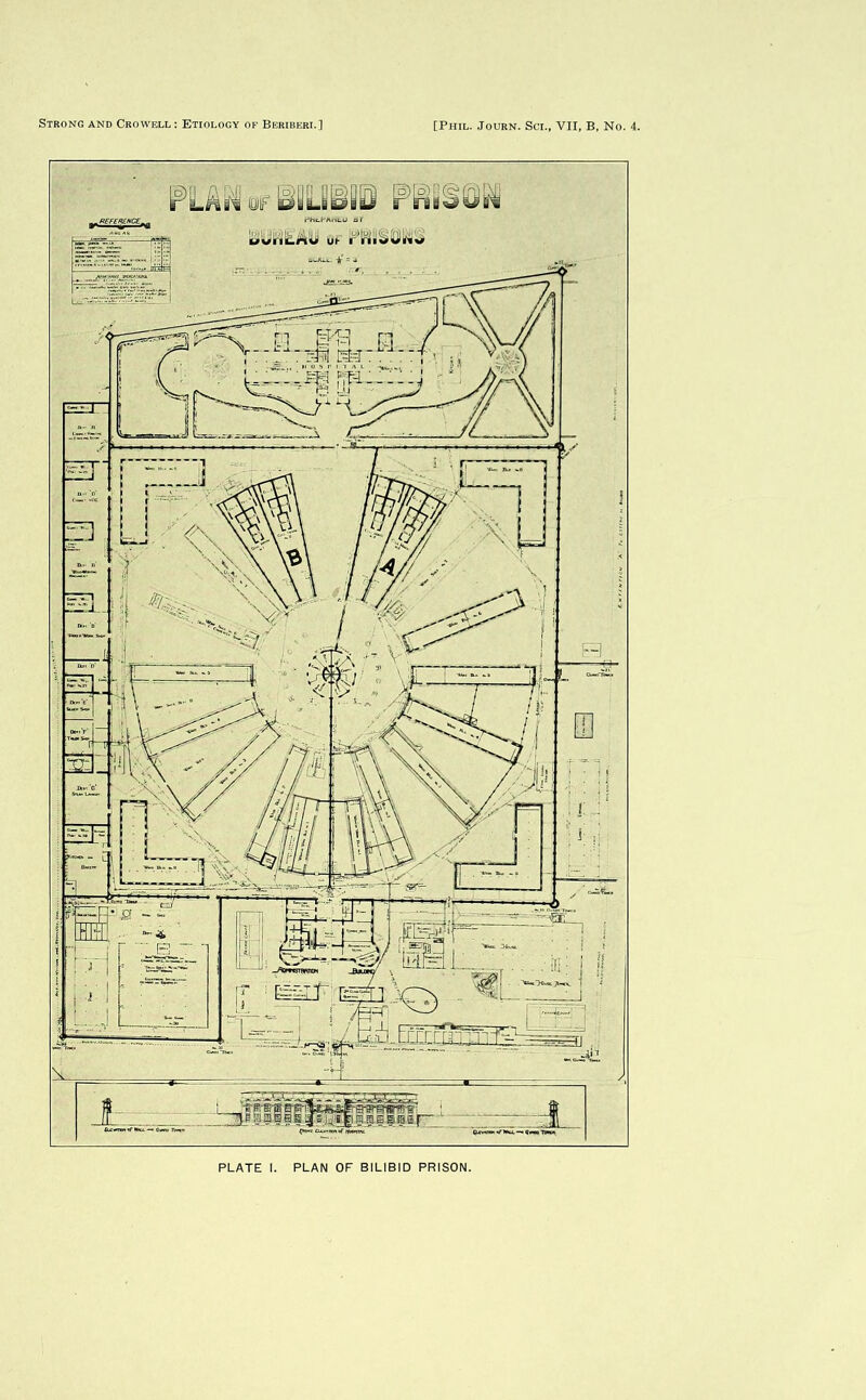 PLATE I. PLAN OF BILIBID PRISON.